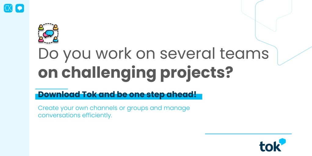 OktanaCorp's tweet photo. New normal boosted super multi-tasking days. 😱
In Tok we are aware of it, so we give you channels and groups to manage your projects in real-time. 😉📈
⬇️Click here and try Tok! https://t.co/4KwXZi9Oak
-
#Teamwork #Salesforce #TokFeatures #AppExchange #RemoteWork #TokforTalks https://t.co/4hAt7u86DX