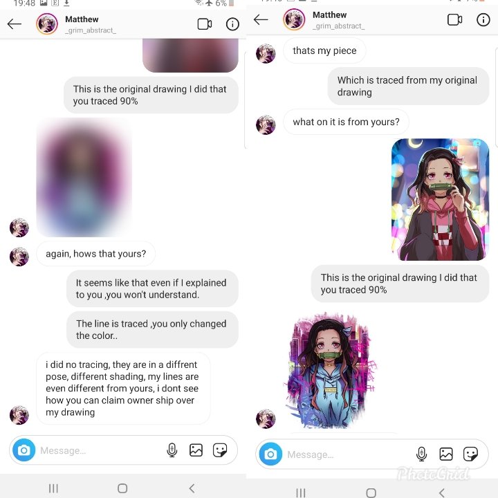 So I contacted this person on Ig regarding a traced illustration based on mine that he was selling on his shop and he's telling me it's not traced?I msg him yesterday n he took down his IG post but now that I find it on his website he's claiming the opposite.He also blocked me 🤷♀️ https://t.co/yR01ugs2od