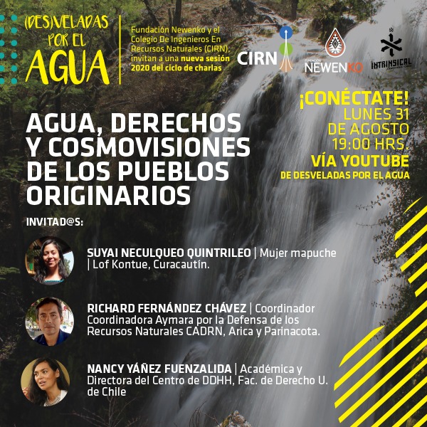 Nueva DesVelada! ✨

Esta vez, estaremos conversando sobre derechos y cosmovisiones de los #pueblosoriginarios en torno al agua, con ⬇️