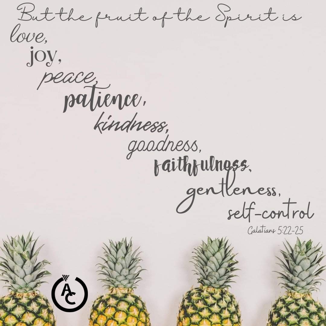 TheAwakeningCC's tweet photo. Which 🍐fruit of the spirit are you working on? 

Galatians 5:22-25 
22 But the Holy Spirit produces this kind of fruit in our lives: love, joy, peace, patience, kindness, goodness, faithfulness, 23 gentleness, and self-control. There is no law against these things!

#allofthem https://t.co/rHiWkj79H9