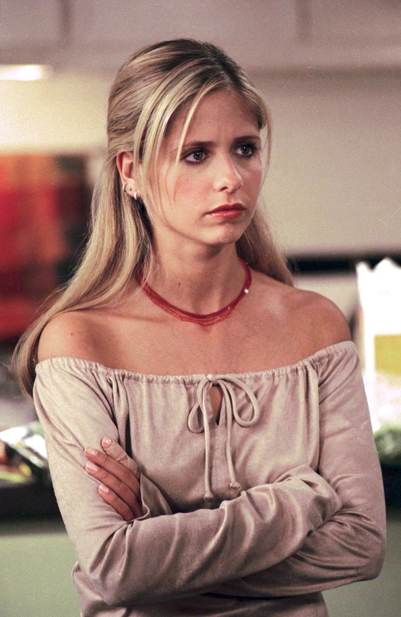 hq variation on buffy in her peasant top