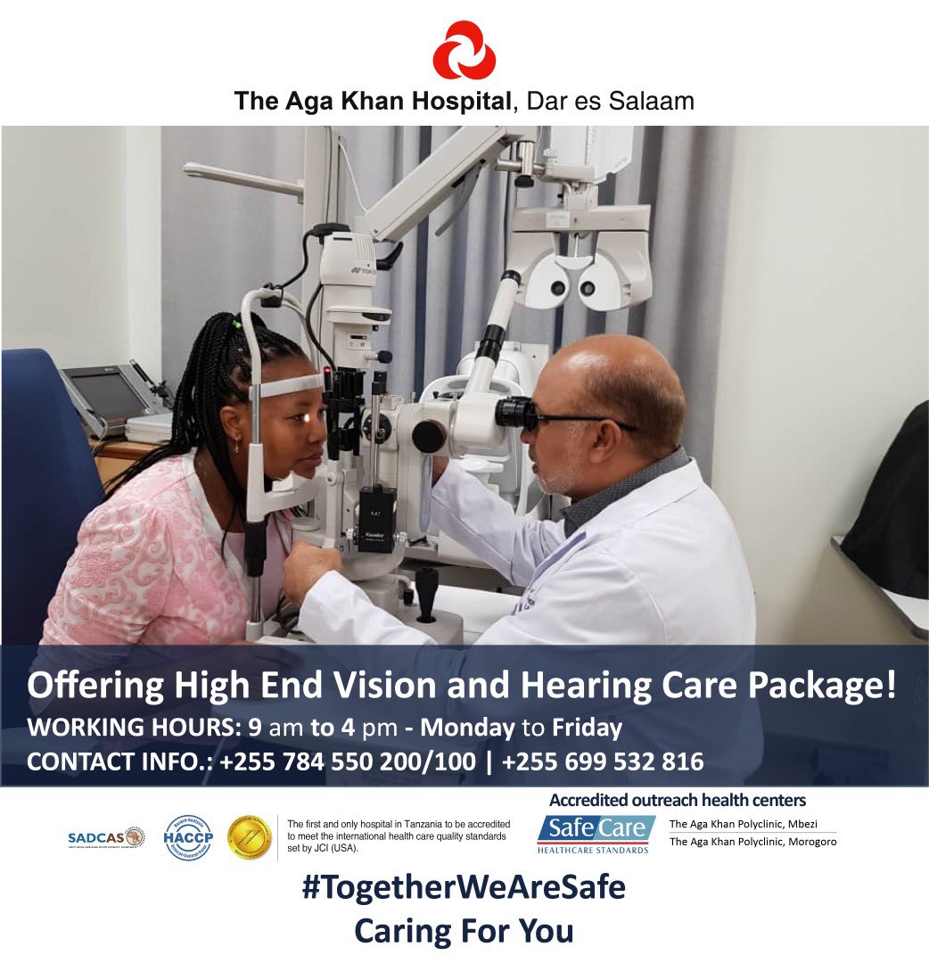akhstanzania's tweet photo. Regular hearing and vision screenings are one of the best ways to spot potential problems before they become lifelong struggles 👂🏼 👁 Call us on 0699 532 816 to book our package #vision #hearing #eyecare #eyecheckup #earcheck #healthcare #tanzania #hospital #afya #africa https://t.co/CVTpIJC4W2