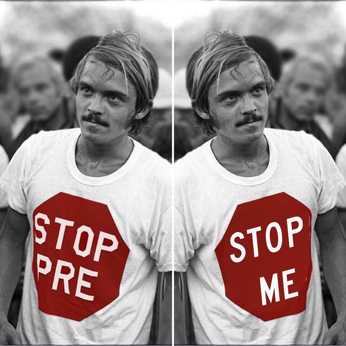 Run_Bro_'s tweet photo. Can you Stop Pre??  
Can You be Stopped??

Our Sept Challenge is Inspired by Coos Bay's favorite son--Steve Prefontaine!!

Pre looked at every race as a test of who had the most guts. 

Click the link below and see if you’ve got the guts to Stop Pre!

https://t.co/4PFGEgIvXw https://t.co/Z0kGoBThlc