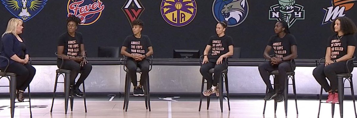 TheWNBPA's tweet photo. Another Powerful Conversation
#SayHerName
#BlackLivesMatter
#StrongerTogether https://t.co/8ntLvBoqAW