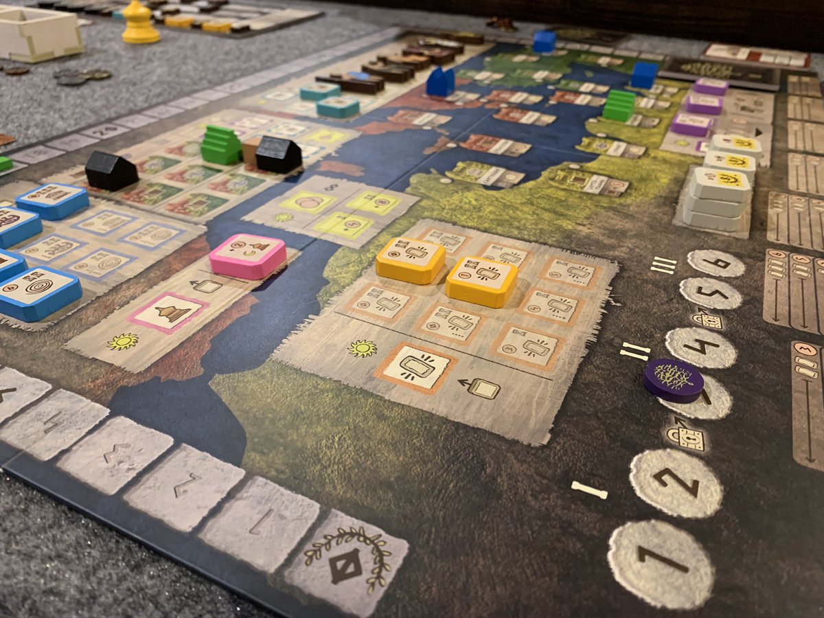 TheNoCubeZone's tweet photo. Got to play Gentes by @TastyMinstrel last night. Super interesting action selection game. Who else has played it and what are your thoughts? #boardgames #tabletop #actionselection P.S. had to redo the tweet, autocorrect had me shouting the wrong name for the game 🤦 https://t.co/TxYKa4KB7y