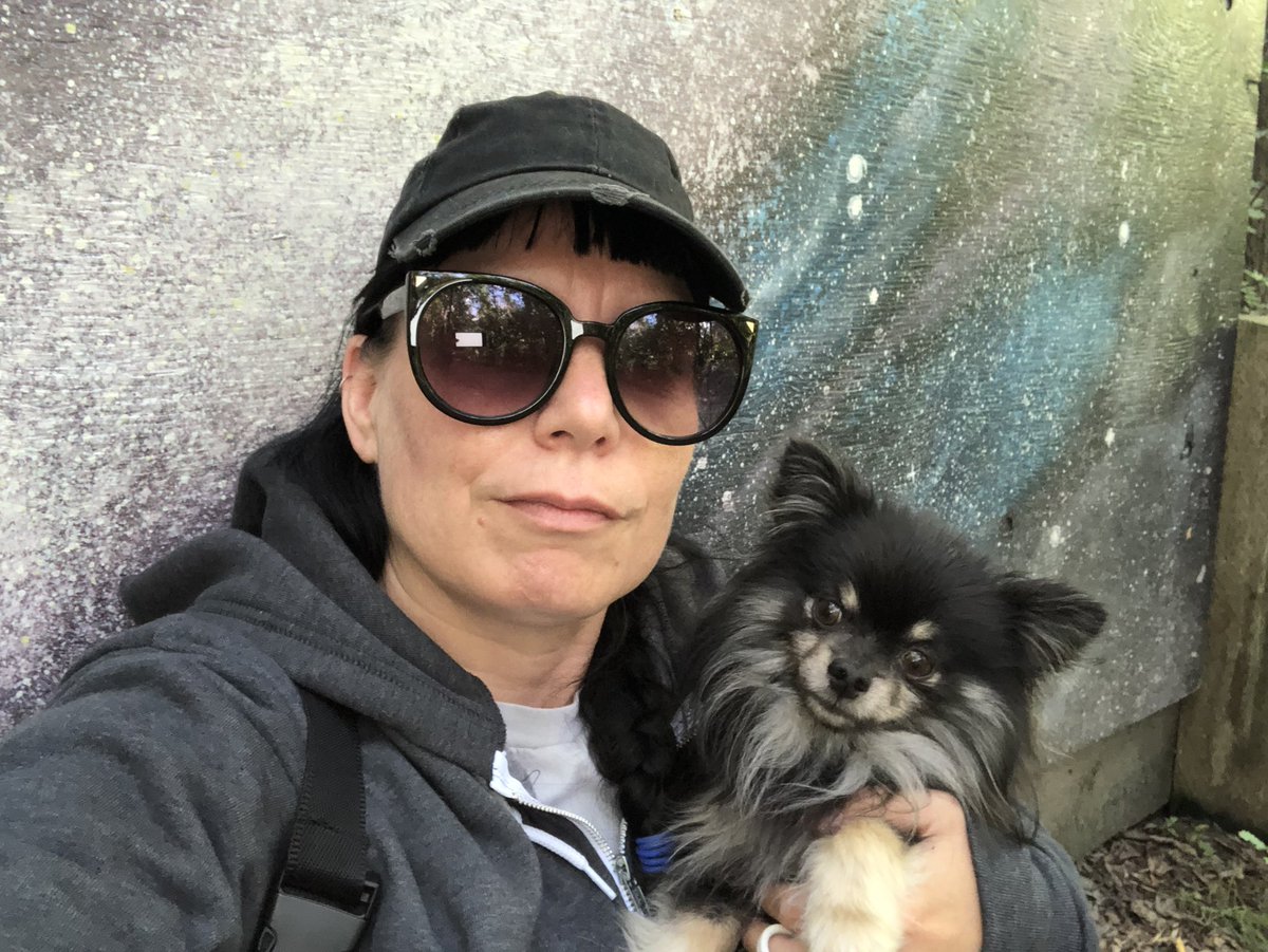 YEGFoodie's tweet photo. #selfieforabonusclue Me and pirate #Spooky are hitting the streets this week solving @GoldHuntCA riddles.  So much fun folks! #yegpirates #CdnPride https://t.co/f2TrBrRgQl