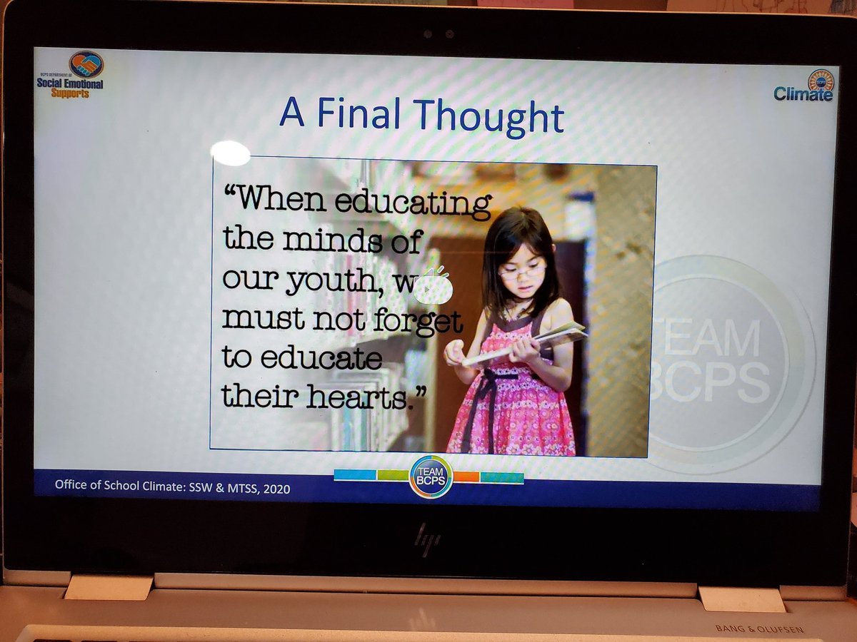 lhayesteach's tweet image. &quot;When educating the minds of our youth, we must not forget to educate their hearts.&quot; ❤ #pdlearning #powerfulmoment 💛 
@FranklinELsch @BaltCoPS