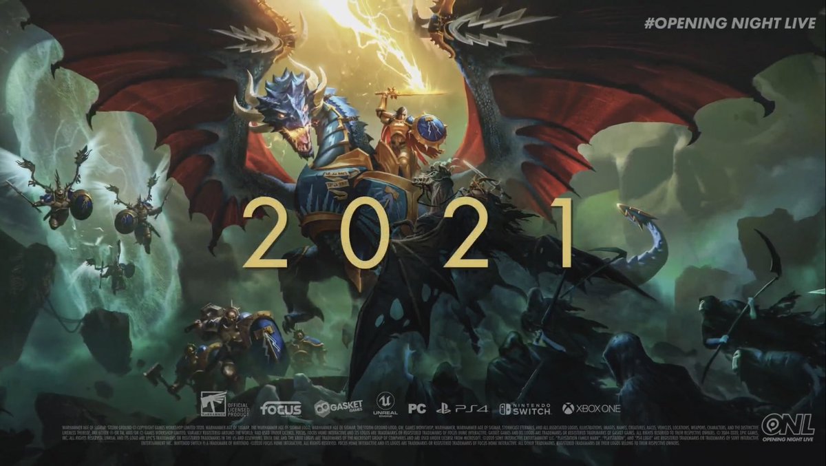 CrocOclock's tweet image. Warhammer Stormground announced at #OpeningNightLive for Nintendo Switch, PS4 and Xbox One. Coming 2021