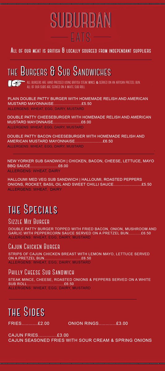 Tomorrow’s menu <a href="/BeartownTap/">Beartown Tap Pub</a> 🙌🏻 looking forward to being back!