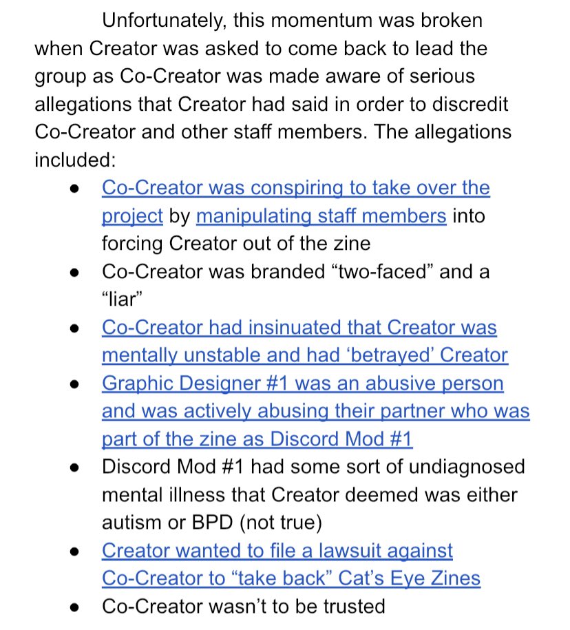 RED FLAG 4: Afterwards, the team expressed discomfort with how the situation was handled. Co-Creator stepped in asking members how they would feel if they took over before asking Creator to take a break.