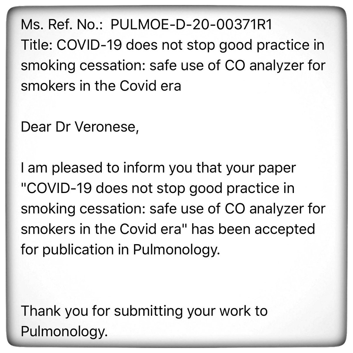 RobertoBoffi's tweet photo. Orgoglioso @IstTumori #Covid_19 #smokingcessation #COanalyzer https://t.co/0Zv6Ctu134