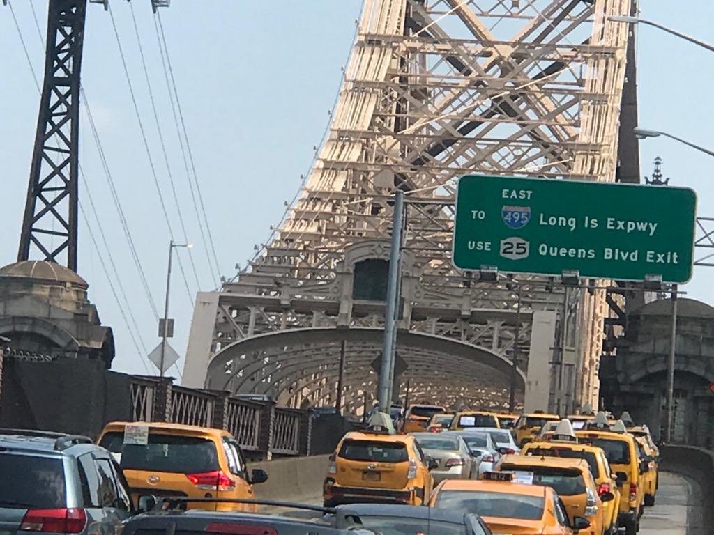 NYTWA's tweet image. SHUT IT DOWN! Yellow cab drivers are protesting on the Queens Borough Bridge demanding debt relief so we can live!