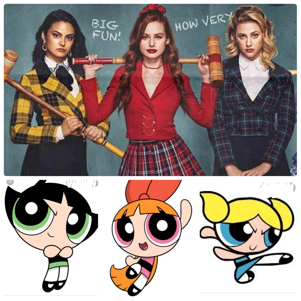 jozhm11's tweet photo. @madelainepetsch @lilireinhart @CamilaMendes @TheCW @warnerbros #PowerpuffGirls #ThePowerPuffGirls #LiveAction #LiveActionPowerPuffGirls #TheCW https://t.co/JGm8qCUACG