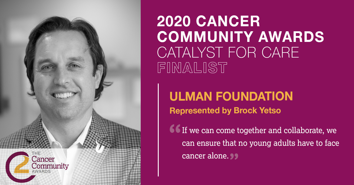 We are honored to announce that, thanks to supporters like you, the Ulman Foundation is a finalist for the 2020 #C2Awards in the Catalyst for Care category! The Catalyst for Care Award celebrates those making the experience of cancer care easier on others. bit.ly/2D9AdTP