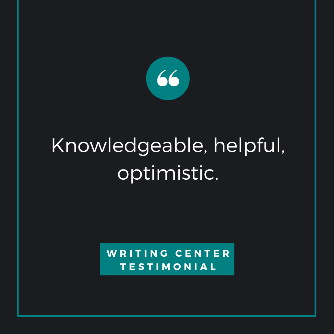 APUWriting's tweet photo. Another client described their coach as knowledgeable, helpful, and optimistic. Writing coaches can relate to their clients because they too are continuing to learn and grow as writers. We are here to advise and cheer on our clients, providing perspective and encouragement. https://t.co/o85jWpJEkr