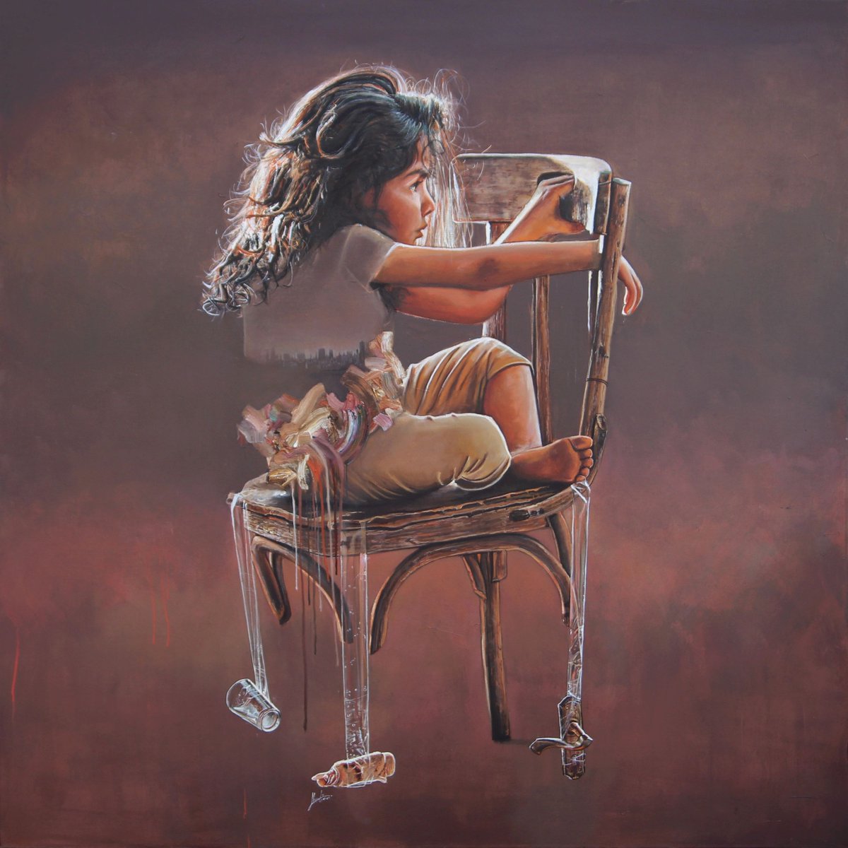ARTWORKSProject's tweet photo. This is another oil painting by Ahmad Alwaari. Although Ahmad chose to complete his education in the scientific field, he continued painting and particpated in multiple exhbitions at the Union of Fine Artists.  #ArtOverDestruction #HopeInColor #Syria #syrianrefugees #syrianartist https://t.co/A6uooE7NLw