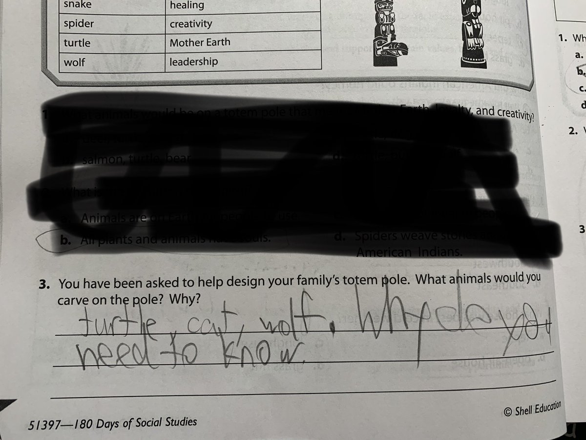 gomer2323's tweet image. My 5th grader’s answer🤣😂🤣😂 #Homeschool #ThatSumMoYaBidness #NunYa #Alaska #180Days