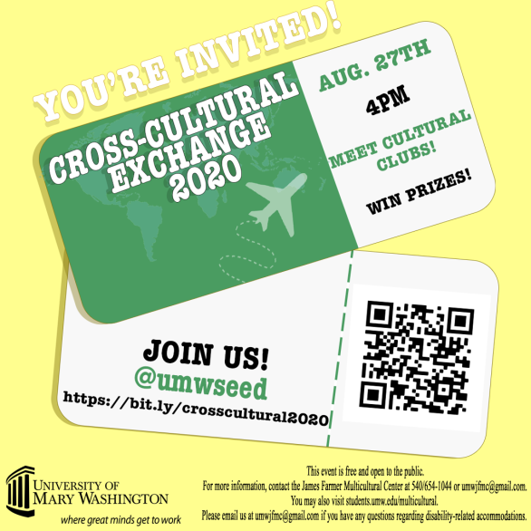 umwprism's tweet photo. And don't forget to attend UMW S.E.E.D's Cross-Cultural Exchange! https://t.co/Nckuj9VNbU
