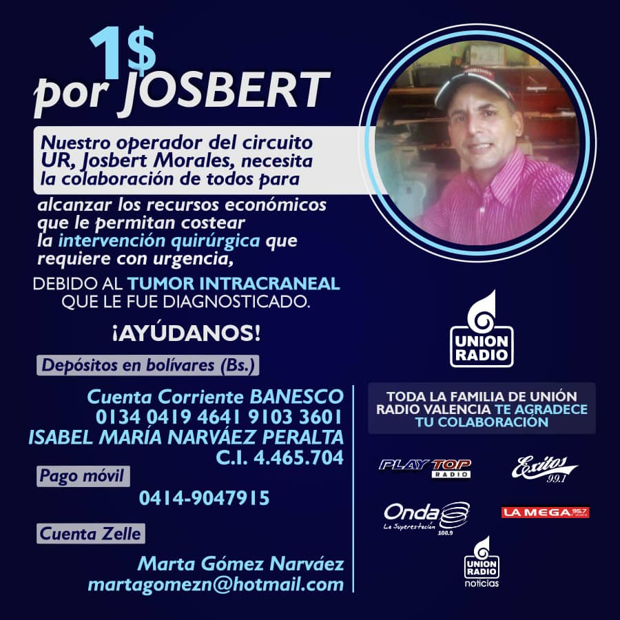 Yo sé que aquí me pueden ayudar con un retweet para ayudar a este pana, buen trabajador de la radio, no seamos como #NorkysBatista