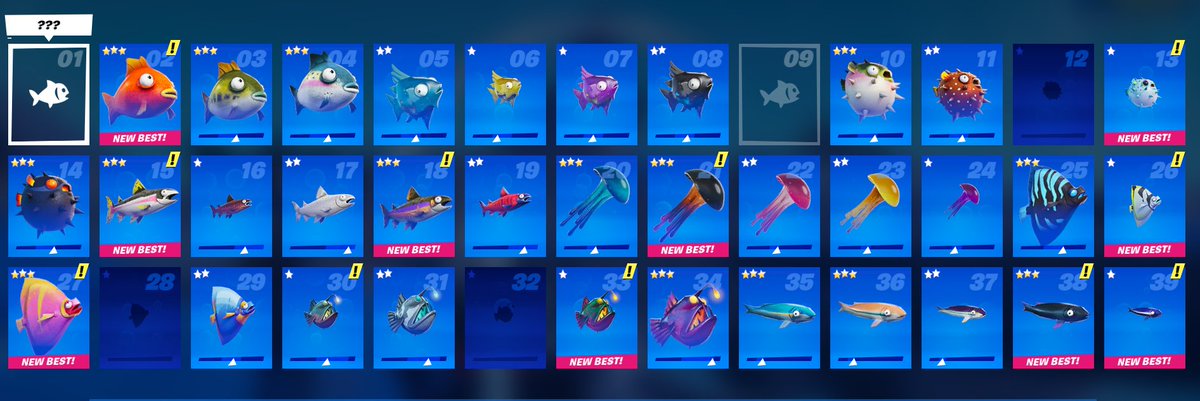 Chosen1CPA's tweet photo. Does anyone have the #1 or #9 @FortniteGame fish?

I have found most of the rest, and I know where to find all of the remaining besides those two...

PS - I have some decent records on the fish sizes😊

#fishlist #fishingchallenge #fnfish https://t.co/9x1MtLCLXB