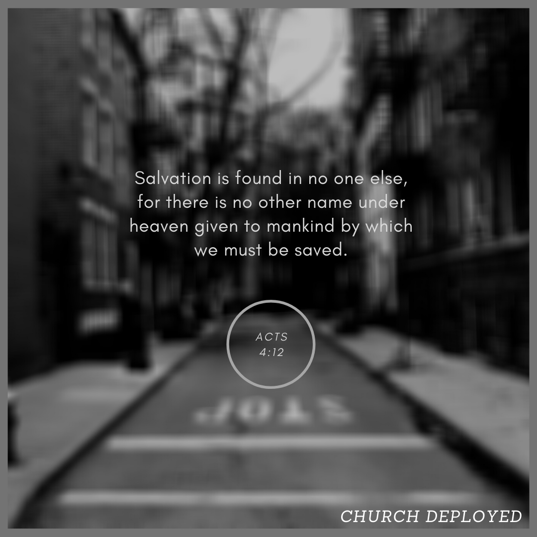 FBCburleson's tweet photo. // Salvation is found in no one else, for there is no other name under heaven given to mankind by which we must be saved.
Acts 4:12
#churchdeployed #fbcburleson https://t.co/X81s9ccvfS