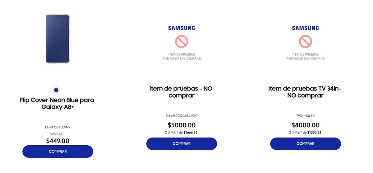 guillermocastro's tweet image. Cuando haces pruebas en produccion...
samsungstore.mx/mobile/accesor…
@SamsungMexico #SamsungStore #ProgrammingFail