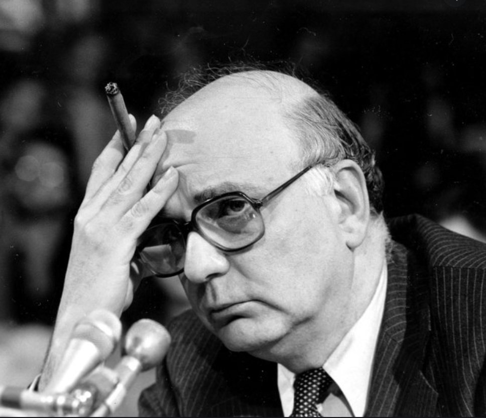 Then Jimmy Carter appointed this guy — Paul Volcker —as head of the Fed. He pushed interest rates painfully high to cool things off.