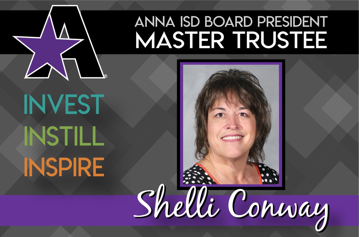 Anna_ISD's tweet photo. Congratulations to Board President Shelli Conway on her Master Trustee Graduation from Leadership TASB! We appreciate your dedication and passion for our community!
Full Story: https://t.co/JD23ocR9md
#proudtobeAnnaISD #mastertrustee #LTASB https://t.co/KRdSkBjoOc