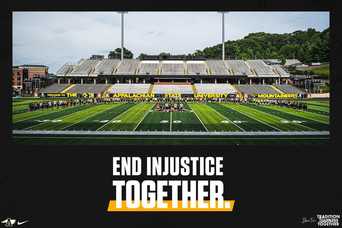 Together @AppState_FB stands, #BlackLivesMatter