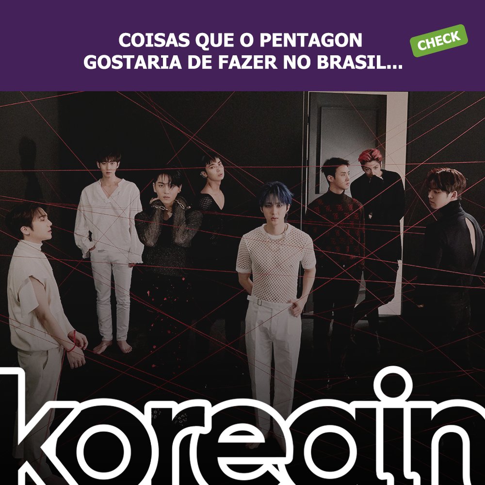 revistakoreain's tweet photo. Saudades do PENTAGON no Brasil, né minha filha? 🎧
Eles também estão com saudades! 🥰
Esse post é um teaser da nossa nova entrevista com o PENTAGON, que vai ao ar AMANHÃ (28). 📣🗣 https://t.co/wDv6etKDio