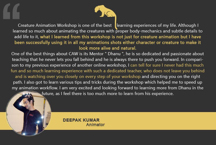Testimonial time: check out what our happy students are saying bout us and out animation workshop #testimonial #Students #onlineclasses #animation #animator #VFX #creature #Filmmaking #onlineclasses #onlineeducation #artwork #onlinecourse  #onlinelearning #workshops #workshop