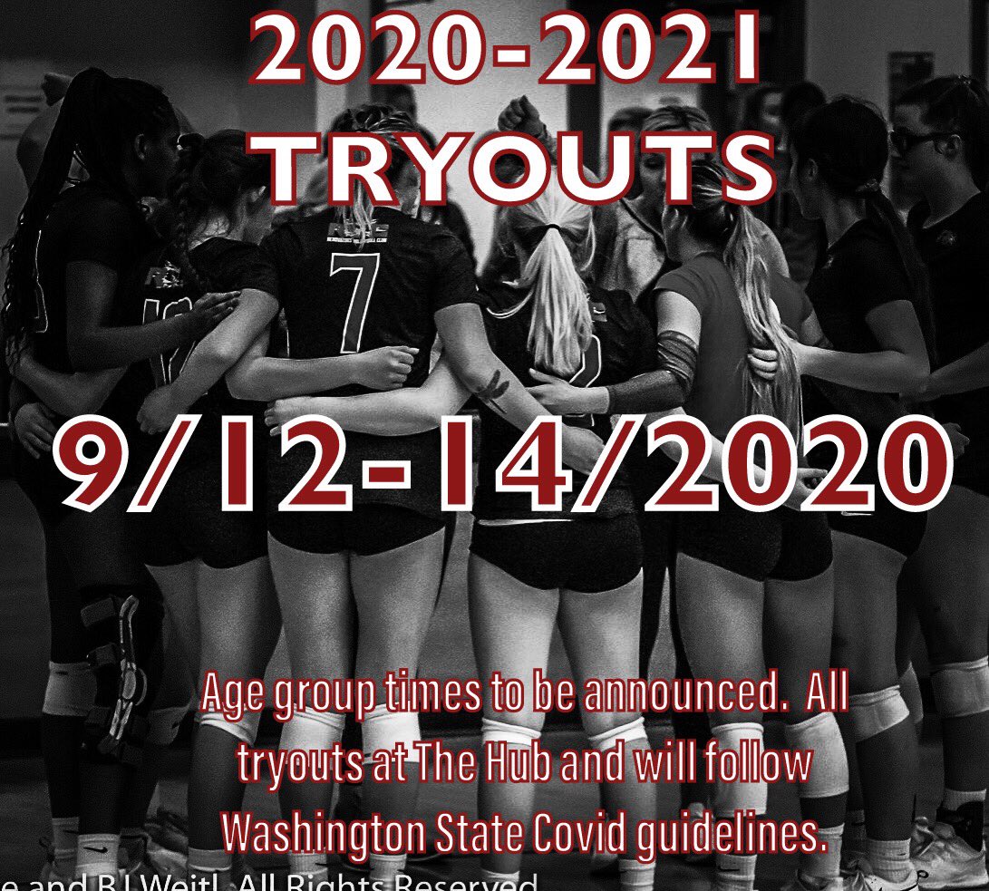 All tryout times TBA.  Closed to parents so we keep our numbers down in the facility and don’t go over guidelines.  Forms will be available soon for pre-registration, along with ERVA and and Covid. Once available we will post and have available on our website.  Stay tuned!!