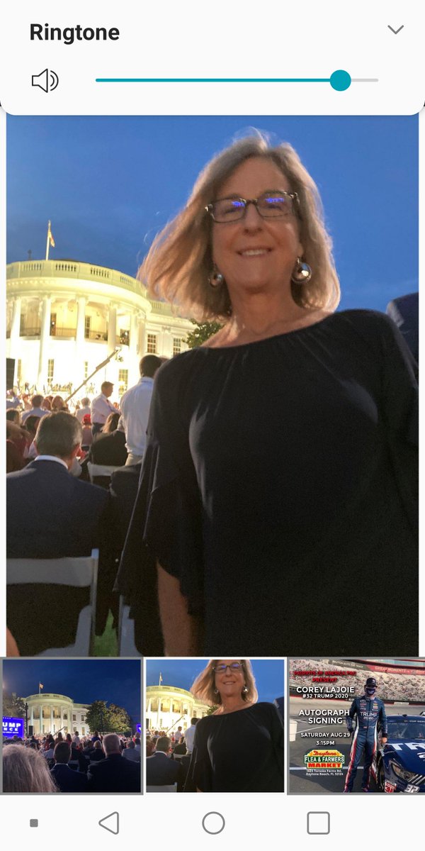 amazgrace2's tweet photo. #RNCConvention our Great Volunteer Julie from Volusia County cause she does #LeadRight . #TrumpVictoryFL at the #White house tonight #PresidentTrump #Trump2020 #Proud #KeepOurFreedom https://t.co/0dTCcQYkEu