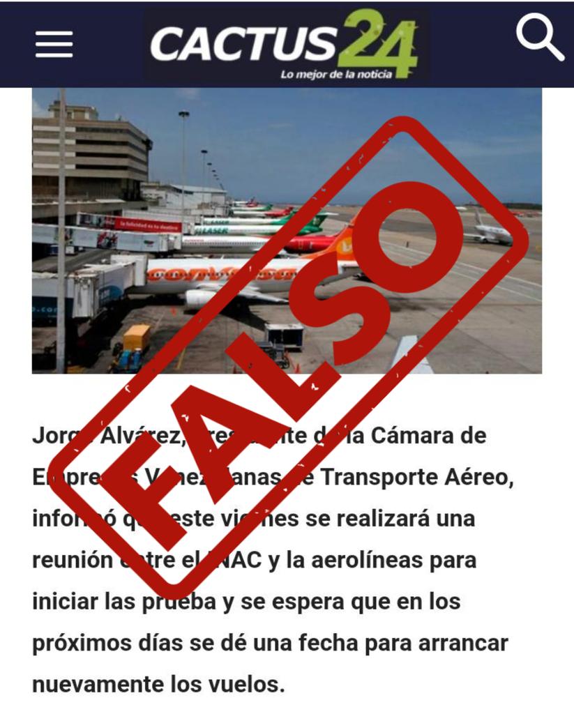 inac_ve's tweet photo. #FakeNews || El #INAC denuncia el FAKE NEWS que circula en medios de comunicación y redes sociales. El #INAC no ha convocado reunión con empresas del transporte aéreo. (1/2).

#BrigadasAgroproductivas https://t.co/r23p5Ib5Hg