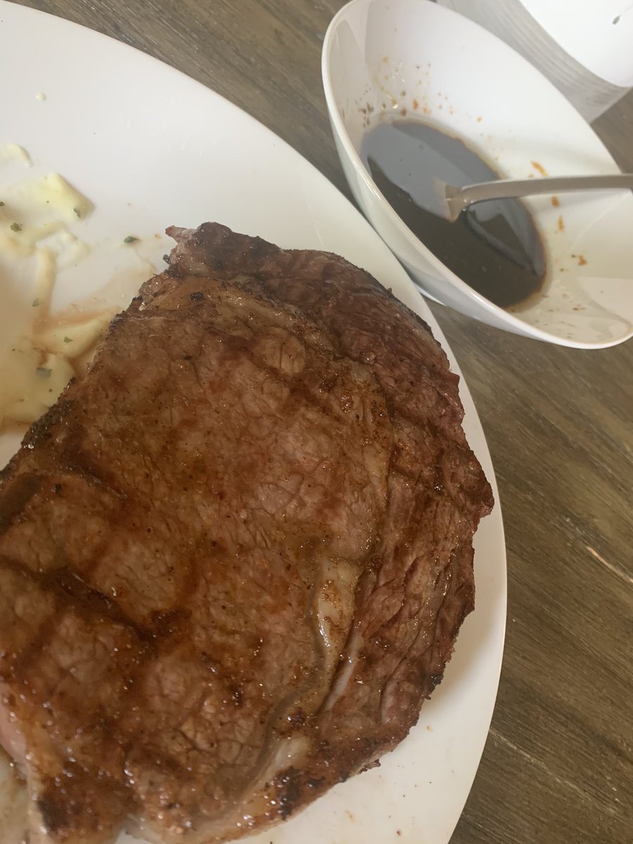 mikeiavasile's tweet photo. #MGHH #RIBEYE @thebutcherysl nails it again!  Amazing taste with this steak, Dave’s steak season and zip sauce! https://t.co/Lj8CgDpuUX