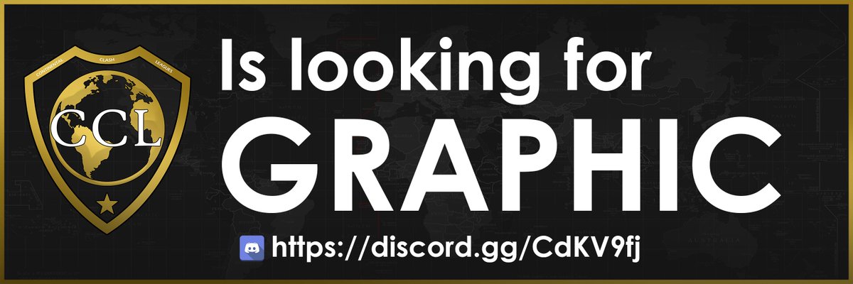 We are looking for graphic ! Join the server / DM BALIN™#0460 on discord ! 
✨discord.gg/CdKV9fj