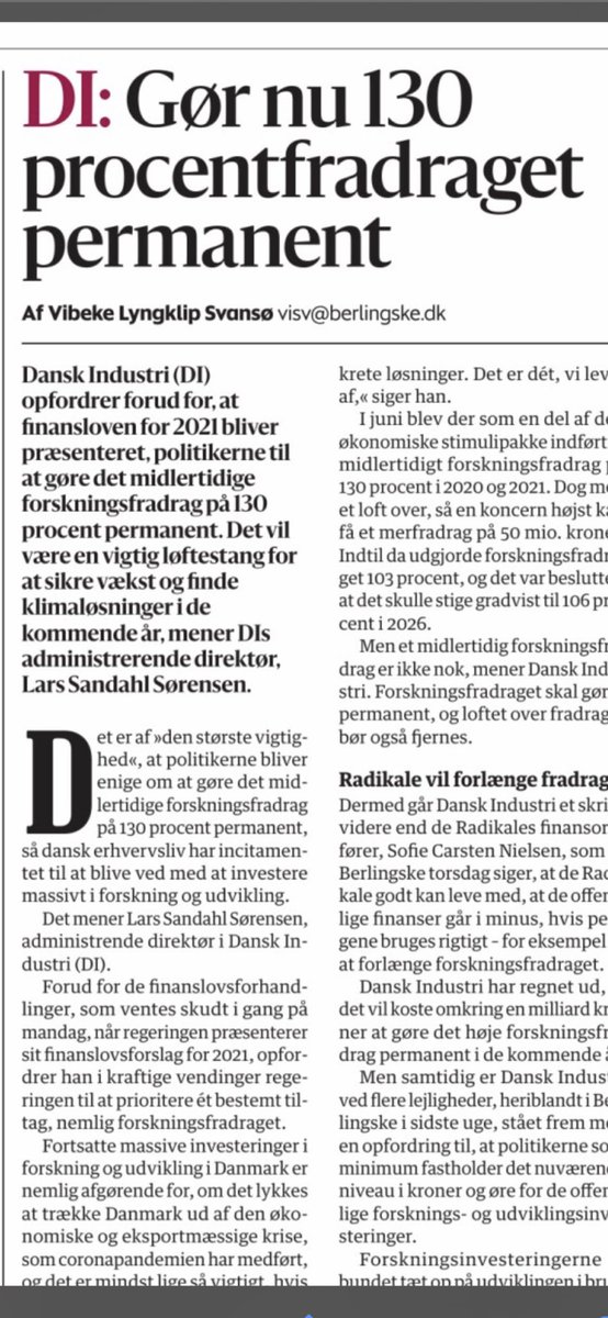 FjordMfs's tweet photo. “Forskning er det, vi skal leve af. Punktum.” siger @LarsSandahlS og understreger behovet for at gøre F&U fradraget på 130 pct permanent @DanskIndustri https://t.co/BnAhhe4qek