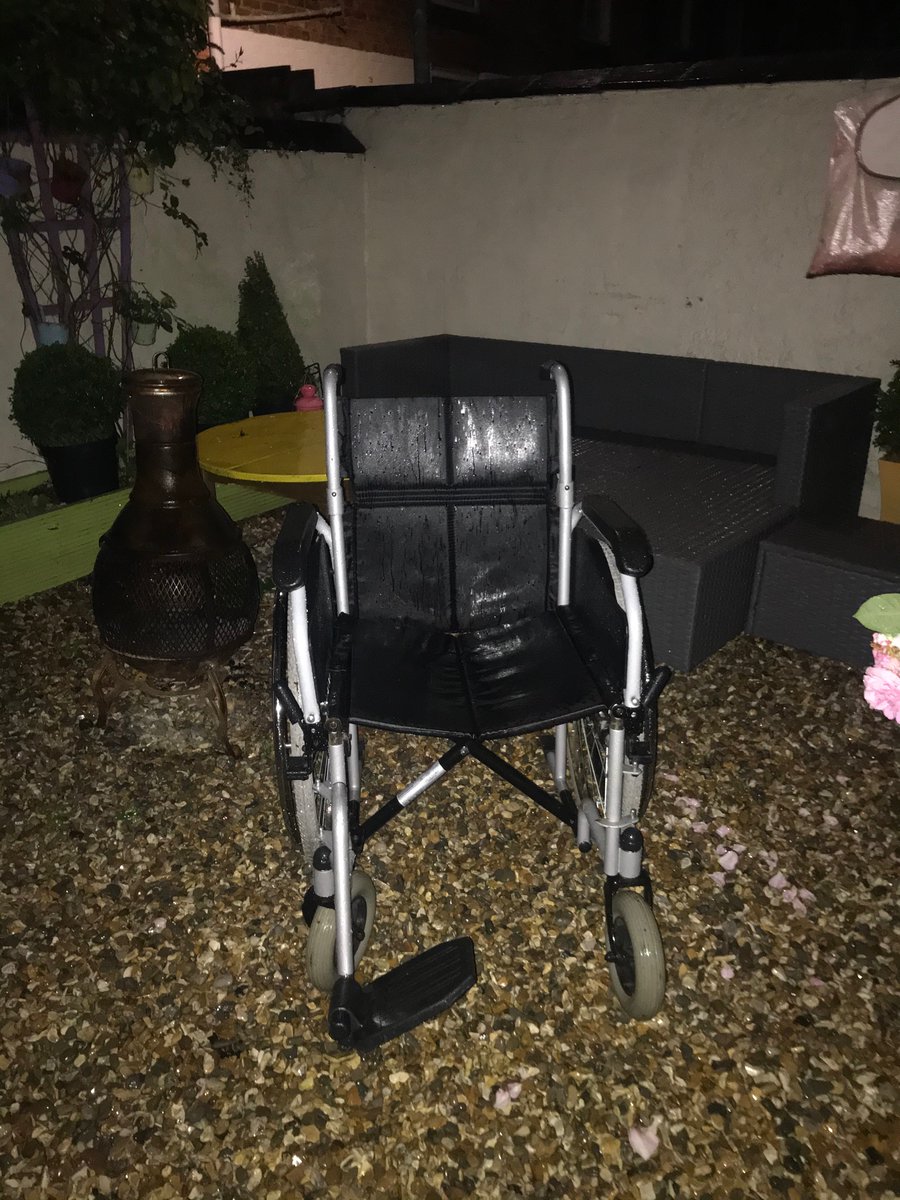 Hey <a href="/ShitChester/">12 years of Shitchester</a> the abandoned wheel chair is still in Handbridge unclaimed. I have brought it in for the time being, someone owns it or will make use of it?!