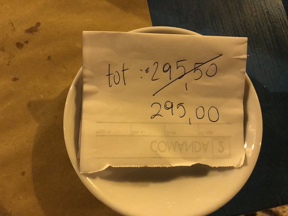 Welcome to #Liguria! Wonderfully generous discount at Ligurian restaurant. #Italy