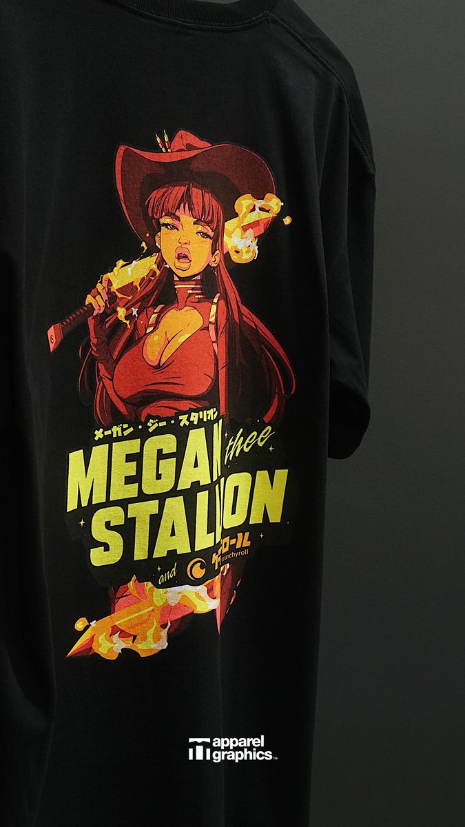 apparelgraphics's tweet image. Thee anime bae. @playCRgames x @theestallion collaboration.