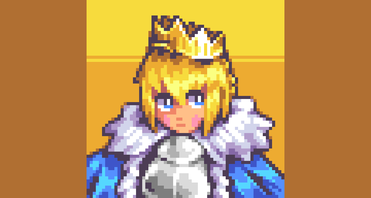 Altria Pendragon, king of kings, of course she would wear a #crown !
-
<a href="/Pixel_Dailies/">Pixel Dailies</a>
 #pixel_dailies #pixelart #gameart #gamedev #FGO5周年 #FateGO #ドット絵 #FateGrandOrder #aseprite