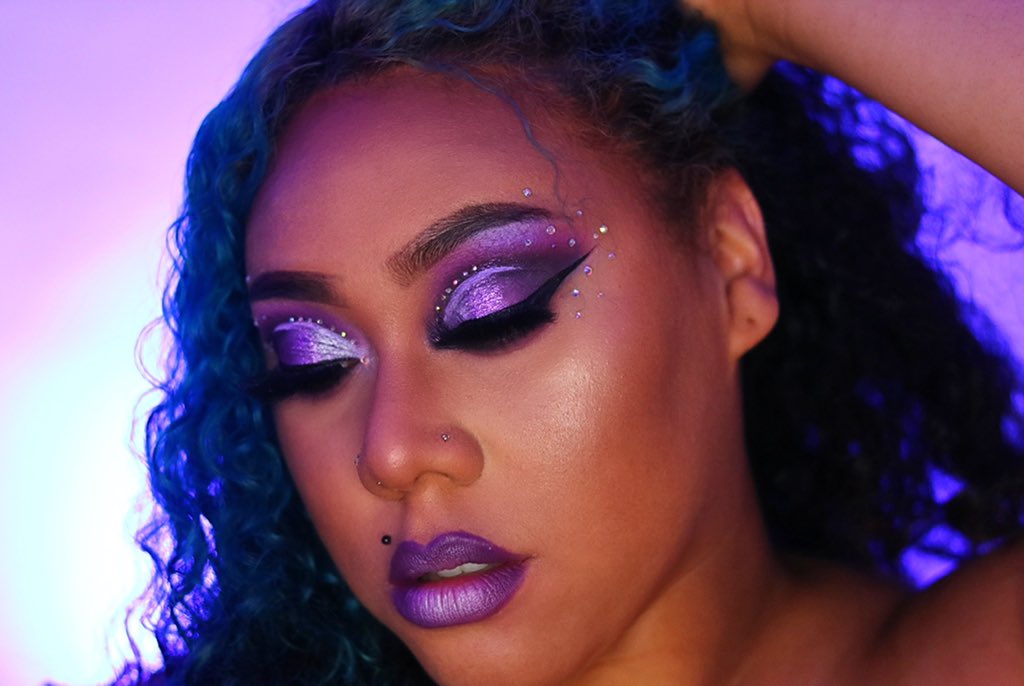 It’s Been A While 💜
@ABHcosmetics 
@juviasplace 
@NyxCosmetics 
@GlamVice 
@ColourPopCo 
Details On IG: Instagram.com/Candiiexo
#euphoria #EuphoriaChallenge #euphoriamakeup #makeup #makeupartist #miamimakeup