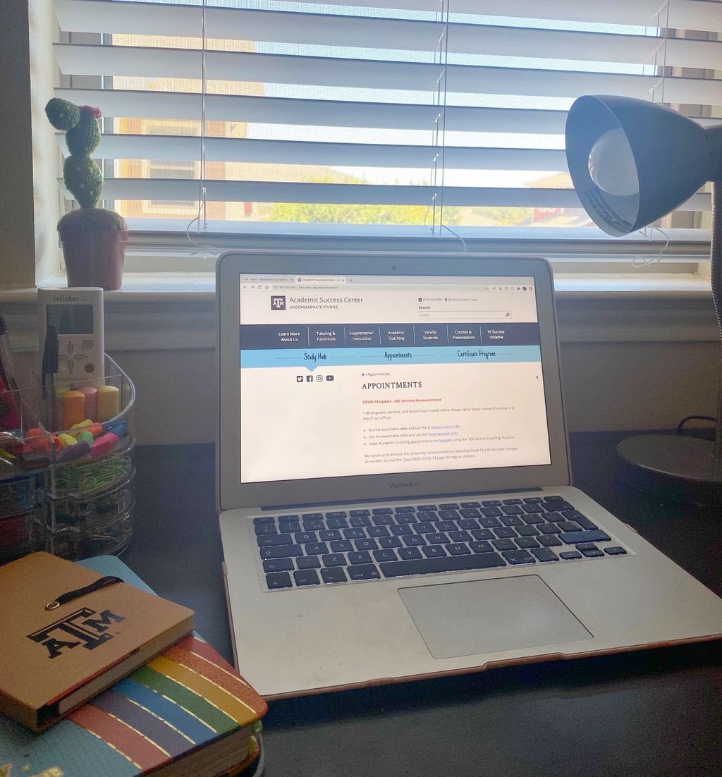 SuccessTAMU's tweet photo. All ASC services will be offered online this fall. Visit our website to learn more! #ASC #ASCTAMU https://t.co/2vOL3JZ21U