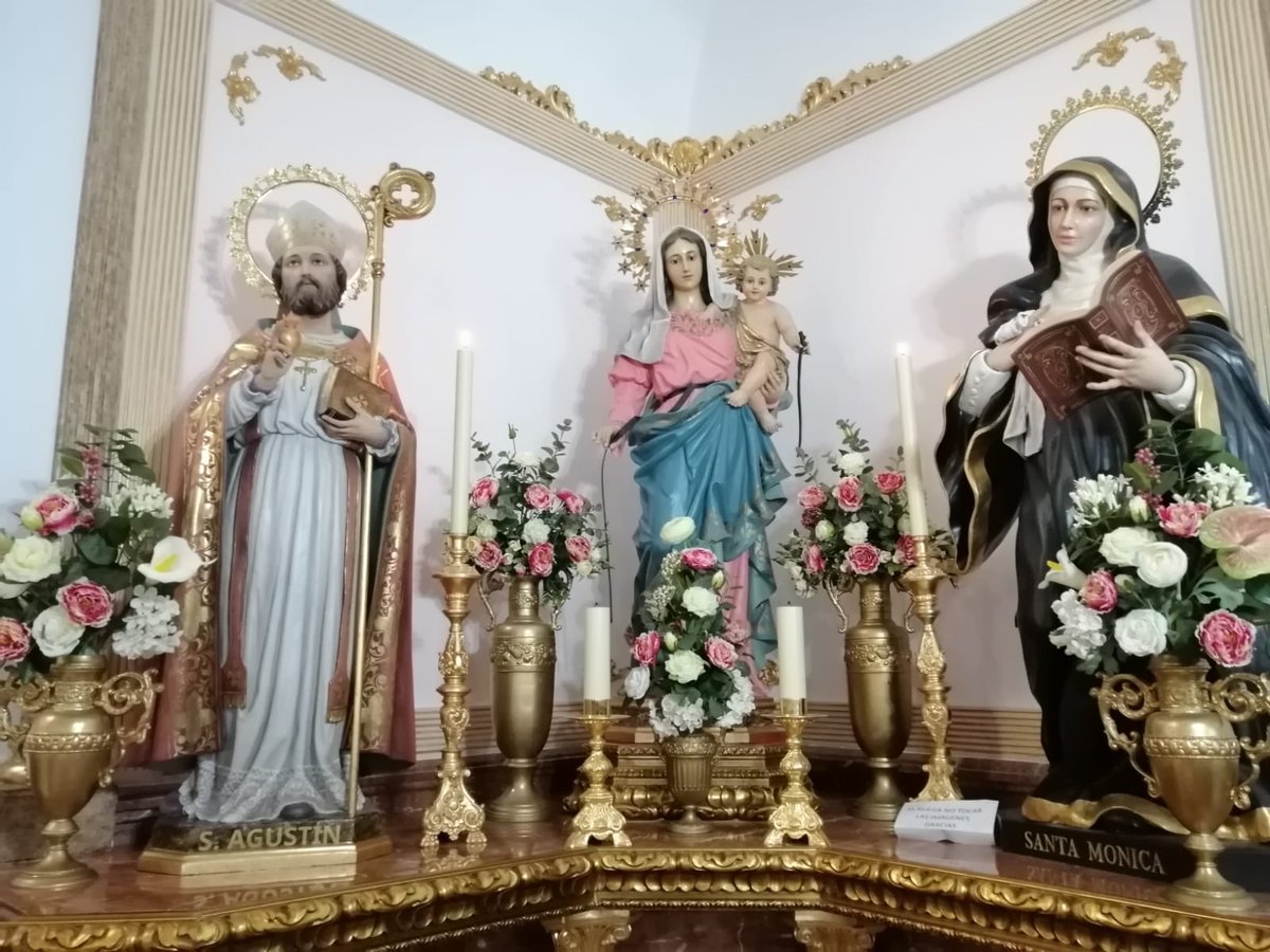 Triduo en honor a santa Monica y san Agustín en la comunidad del convento de Nuestra Señora de la Victoria (Motril) junto a los hermanos de la FSAR.