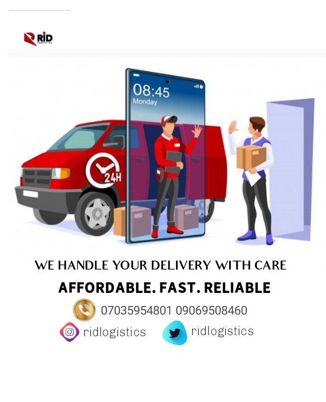RidLogistics's tweet image. WE WISH EVERY PORT HARCOURT VENDORS ON TONIGHT #NIGHTMARKETWITHDAMMYB BEST OF SALES. WE ARE HERE TO ENSURE YOU DELIVER YOUR GOODS TO YOUR CLIENT TOMORROW
GET A MASSIVE DISCOUNT ON EVERY DELIVERY WITHIN PORT HARCOURT
3 DELIVERIES FOR 1K.