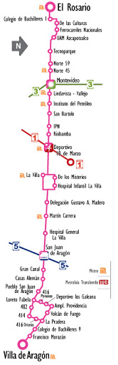 Mingi as la línea 6 (Rosa) del Metrobus-La use para volver del diplomado en Atizapan a casa-Al principio te da miedo por todos los transbordos y rutas que tiene-No mucha gente la ubica por nombre-Pero la usan mucho y les encanta-Llega hasta mi casita <3-La amo, la adoro