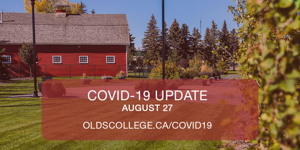 OldsCollege's tweet photo. Non-medical masks or face coverings that cover the mouth and nose are mandatory for all on-campus indoor public spaces. Please visit https://t.co/AKLpokF6ph for full update. https://t.co/m0TrHWd7Tz