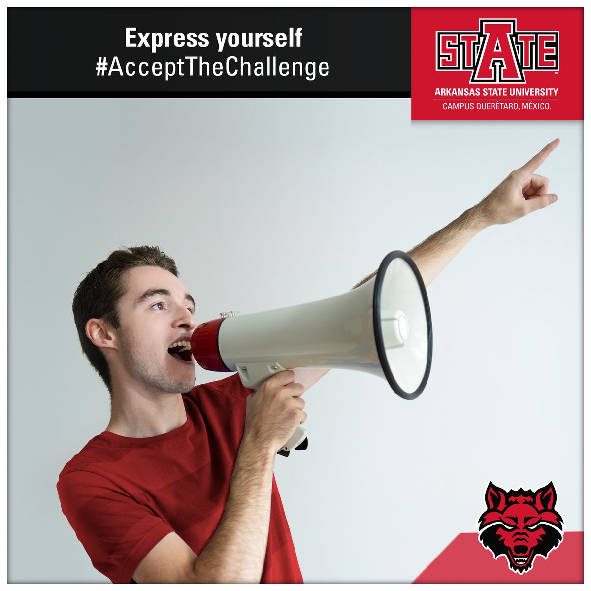 Raise your hand. 🙌
Express your ideas, make yourself heard and #AcceptTheChallenge and change the traditional education model. 

#ASUCQ #student #collegelife