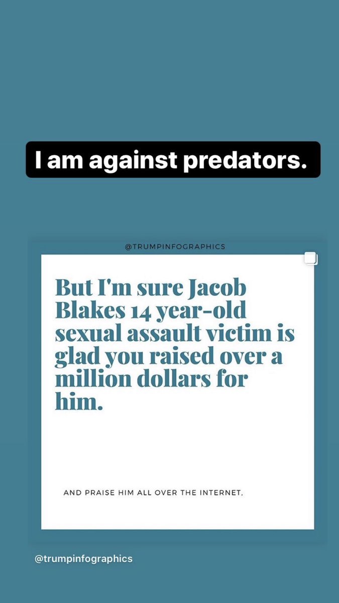 EternaILife's tweet image. Shame on You for donating to a Child Rapists „Justice“

All of you will be judged accordingly.

#JacobBlake #JacobBlakeshooting #JacobBlakeRapist