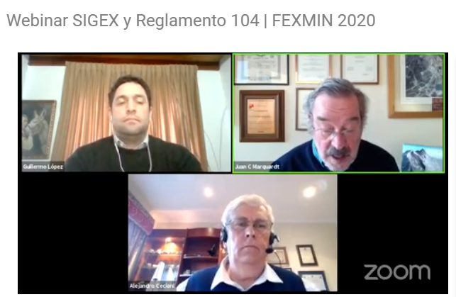 sernageomincl's tweet photo. FEXMIN! Guillermo López de @Sernageomin y expositor en el seminario señaló que "#SIGEX, materializa la obligación legal que tienen las empresas y demás participantes en las actividades relacionadas con la búsqueda de recursos minerales dentro del territorio nacional. https://t.co/lUoCuwIakQ